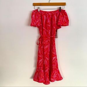 Tropical Leaf Pattern Dress (NWT)